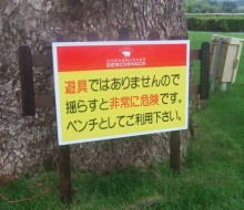 注意サイン(川南町)