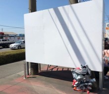 屋外ラッピング作業(都城市)