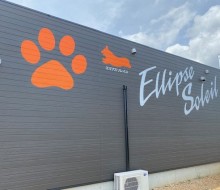 ソレイユ犬舎管理棟サイン(高鍋町・持田)